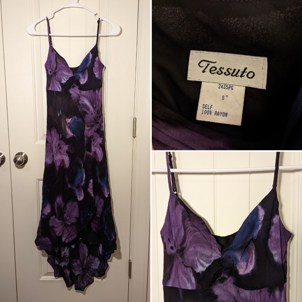 Tessuto Purple Floral Dress